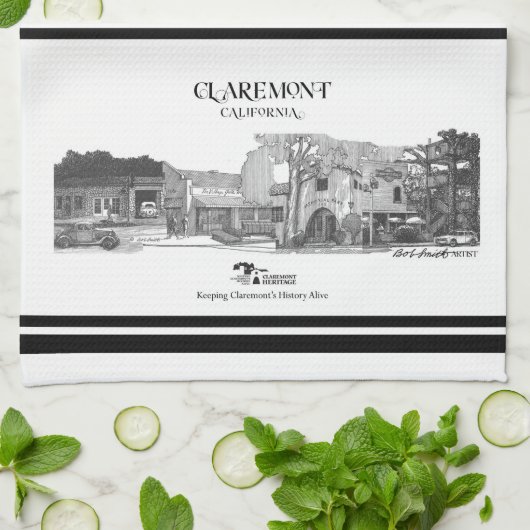 Linge De Cuisine Collection Bob Smith Claremont - 2 collages (Plié)