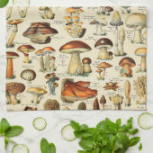 Linge De Cuisine Collection de champignons  (Plié)