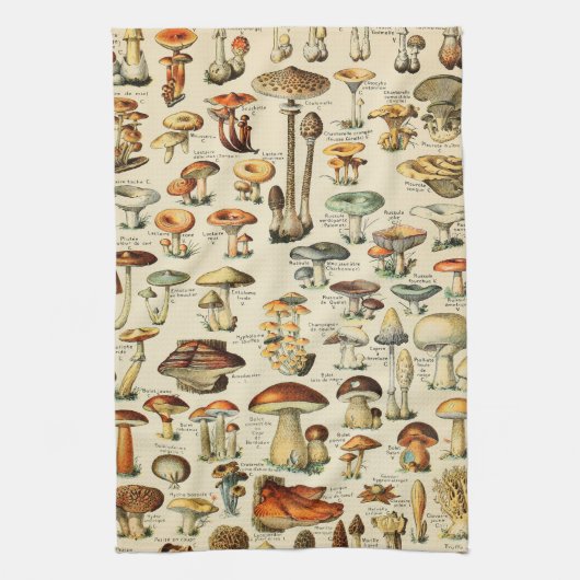 Linge De Cuisine Collection de champignons  (Vertical)