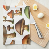 Linge De Cuisine Collection de champignons Design Motif (Quart Plié)