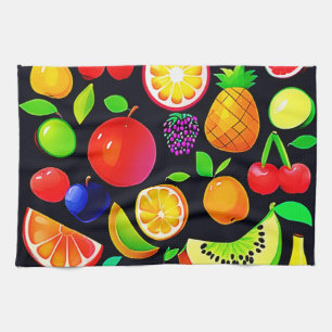 Linge De Cuisine Collection de fruits brillants