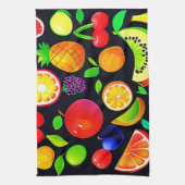 Linge De Cuisine Collection de fruits brillants (Vertical)