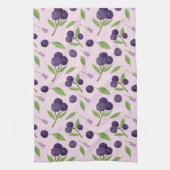 Linge De Cuisine Collection de Motifs de paniers de fruits - bleuet (Vertical)