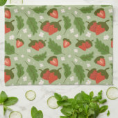 Linge De Cuisine Collection de Motifs de paniers de fruits - Fraise (Plié)