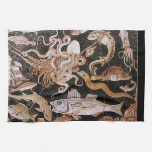 LINGE DE CUISINE COLLECTION DE POMPEII/OCÉAN - SCÈNE DE VIE MARIN
