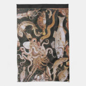 LINGE DE CUISINE COLLECTION DE POMPEII/OCÉAN - SCÈNE DE VIE MARINE (Vertical)