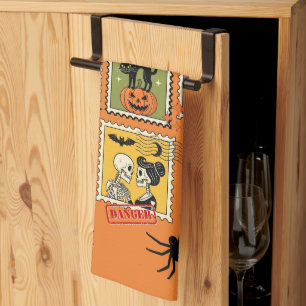 Linge De Cuisine Collection de timbres postérieurs Halloween vintag