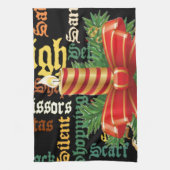 Linge De Cuisine Collection d'oeuvres d'art Word de bougie de Noël (Vertical)