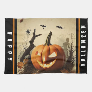 Linge De Cuisine Collection Halloween Citrouille éffrayant