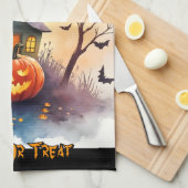 Linge De Cuisine Collection Halloween Moderne Mignonne Épouvantable (Quart Plié)