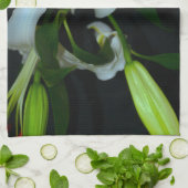 Linge De Cuisine Collection Irlandaise de laiton et de fleurs (Plié)