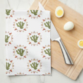 Linge De Cuisine Collection Llamarama | Cercle de cactus (Quart Plié)