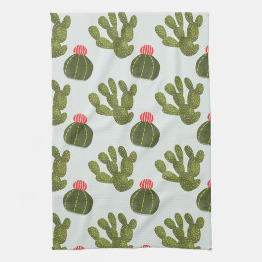Linge De Cuisine Collection Llamarama | Motif Cactus mignon (Vertical)