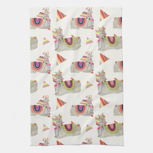 Linge De Cuisine Collection Llamarama Motif II (Vertical)