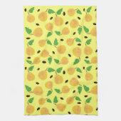 Linge De Cuisine Collection Poires Dorées Jaune Clair (Vertical)