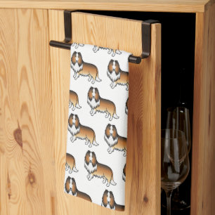 Linge De Cuisine Colley Rough Sable Motif Chien Dessin Animé Mignon