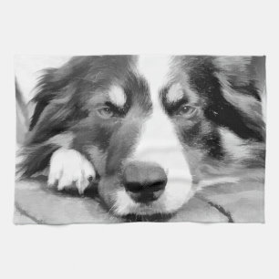 LINGE DE CUISINE COLLIE FRONTALIÈRE