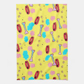 Linge De Cuisine Collier de chien mignon et design os (Vertical)
