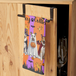Linge De Cuisine Collies Halloween
