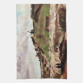 Linge De Cuisine Colline de Montmartre avec carrière par Vincent va (Vertical)