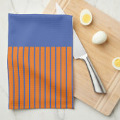 Linge De Cuisine Color Pop Stripes design rayé moderne (Quart Plié)