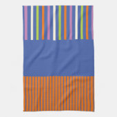 Linge De Cuisine Color Pop Stripes design rayé moderne (Vertical)