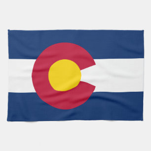 Linge De Cuisine Colorado : le drapeau de l'État du centenaire