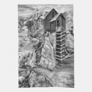 Linge De Cuisine Colorado Rocky Mountains River Crystal Mill