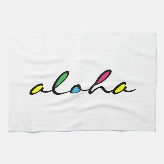 Linge De Cuisine coloré ALOHA (Horizontal)