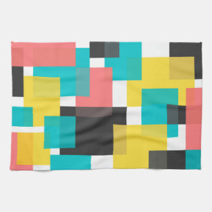 Linge De Cuisine Coloré, cool, tendance, art géométrique urbain
