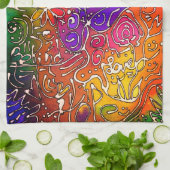 Linge De Cuisine Coloré Inspirationnel Mots d'amitié (Plié)