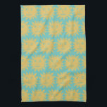 Linge De Cuisine Coloré moderne Soleils Motif jaune<br><div class="desc">Décorez votre cuisine avec cette serviette d'art solaire cool. Faites un grand cadeau de ménage,  d'anniversaire ou de mariage! Vous pouvez le customiser et ajouter du texte. Consultez ma boutique pour plus de couleurs et de motifs !</div>