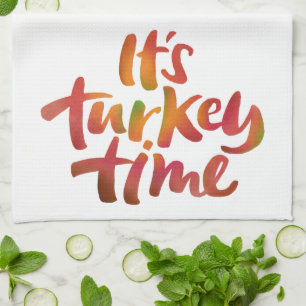 Linge De Cuisine Colorée, c'est l'heure de la Turquie Thanksgiving
