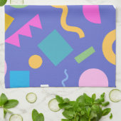 Linge De Cuisine Colorful Abstract Geometric Memphis Style Pattern (Plié)