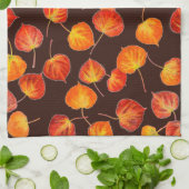 Linge De Cuisine Colorful Autumn Quaking Aspen Leaves (Plié)