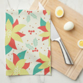 Linge De Cuisine Colorful Christmas Flowers (Quart Plié)