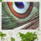 Linge De Cuisine Colorful Copper Peacock Feather (Plié)