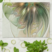 Linge De Cuisine Colorful Fantasy Modern Abstract Fractal Flower (Plié)