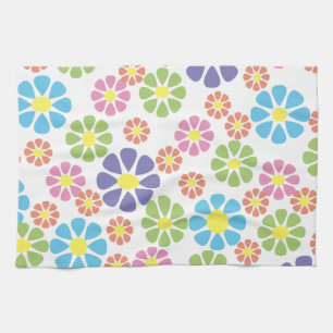 Linge De Cuisine Colorful floral art pattern design