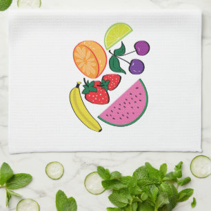 Linge De Cuisine Colorful Fruit Summer, cool, fun