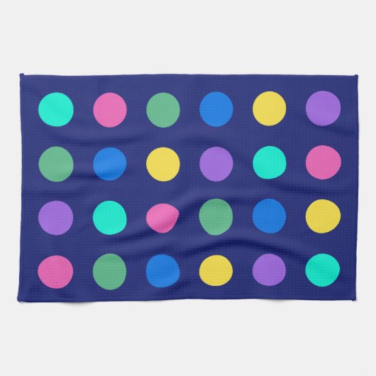 Linge De Cuisine Colorful Geometric Dots (Horizontal)