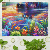 Linge De Cuisine Colorful Hippo  (Plié)