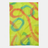 Linge De Cuisine Colorful Loops Abstract Artsy Kitchen Towel (Vertical)