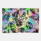 Linge De Cuisine Colorful Urban Graffiti Pattern (1) (Horizontal)