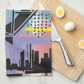 Linge De Cuisine Colorful Urban Graffiti Pattern (11) (Quart Plié)