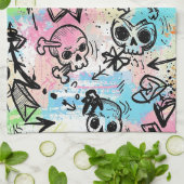 Linge De Cuisine Colorful Urban Graffiti Pattern (6) (Plié)