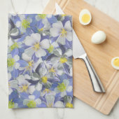 Linge De Cuisine Columbines Motif sans couture (Quart Plié)