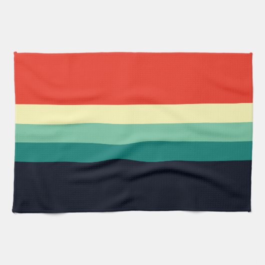 Linge De Cuisine Combo en cinq couleurs - bleu Aqua vert jaune roug (Horizontal)