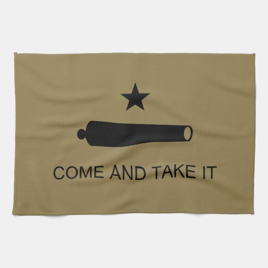 Linge De Cuisine Come & Take It ! Flag de Texas State (Horizontal)