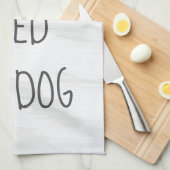 Linge De Cuisine Commande Alexa drôle pour nourrir le chien (Quart Plié)